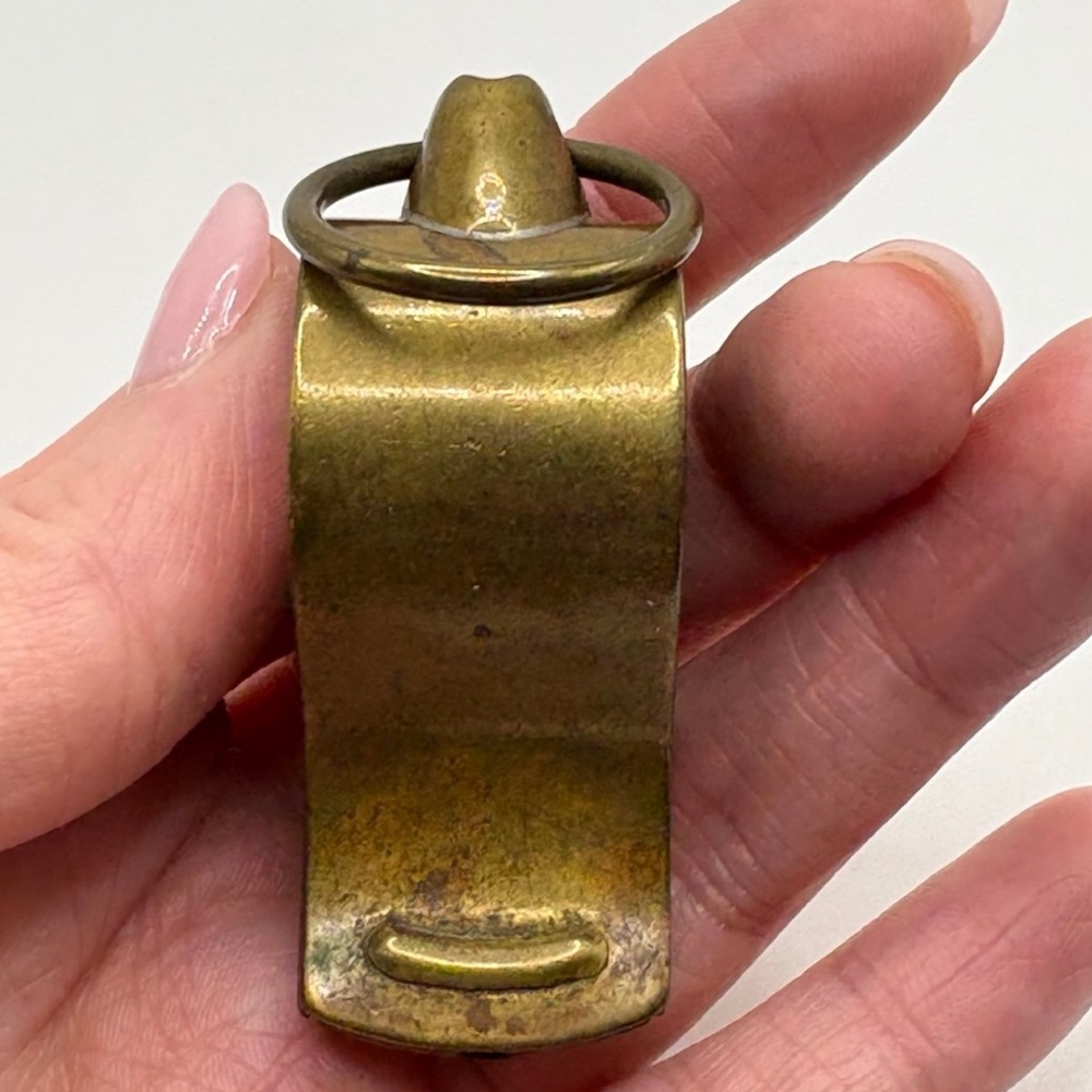 Vintage Brass Thunderer Whistle Made in the USA - Picture 3 of 6